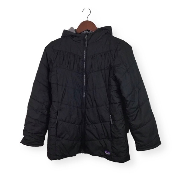 Patagonia Girls' Wintry Snow Coat in Black. - Picture 1 of 14